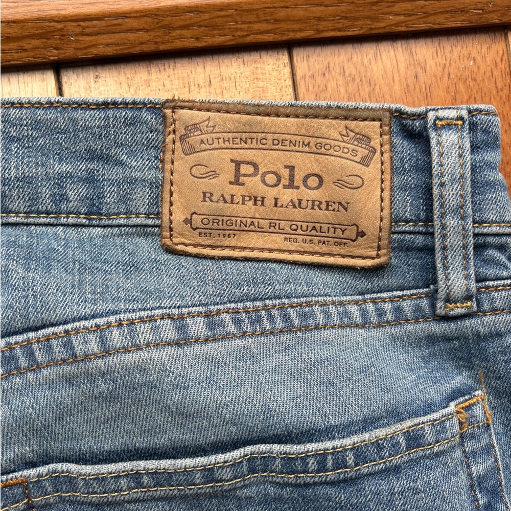 Ralph Lauren Men's Light Blue Slim Straight Jean - Picture 3 of 4